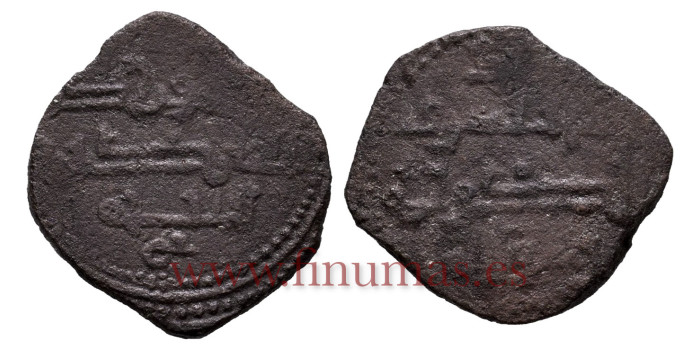 AL-MANUN YAHYA I- FRACCION DIRHAM de cobre 465/468