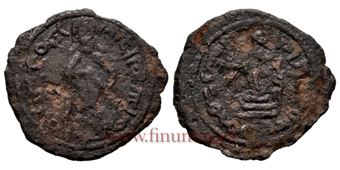 TIPO FOLLIS. Ceca Emesa  14/50H Califato Omeya