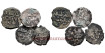 AL-MUIZZ 1/2 DIRHAM 341/365H LOTE DE 4 PIEZAS