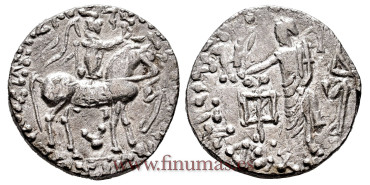 GR003.- TETRADRACMA INDO-ESCITA AZES 58-12 B.C