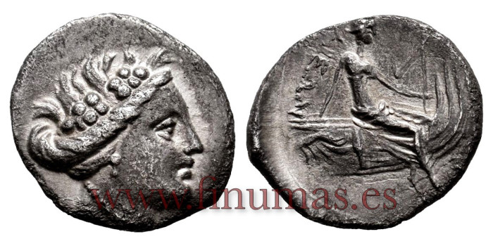 GR008.- GREEK TETROBOLUS HISTIAEA 196-146 BC