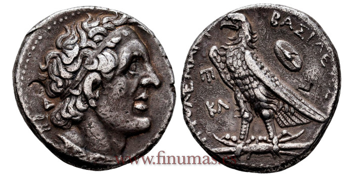 GR010.- TETRADRACMA Ptolemy II 285-246 B.C