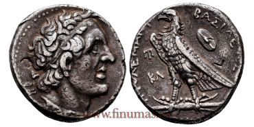 GR010.- TETRADRACMA PTOLOMEO II 285-246a.C