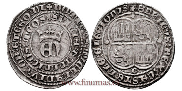 ENRIQUE II of CASTILLA 1368/1379 - ROYAL BURGOS. SILVER
