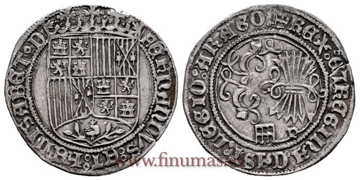 Cy02550.- REYES CATOLICOS 1 REAL 1469-1504 SEGOVIA P. PLATA