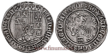 Cy02550.- REYES CATOLICOS 1 REAL 1469-1504 SEGOVIA P. PLATA