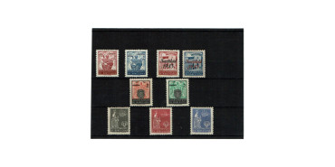 BARCELONA, 1943, stamps from block sheets