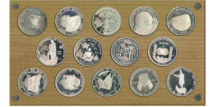 1991 - I SERIE IBEROAMERICANA 1991. 14 x 2000 pts. -PLATA