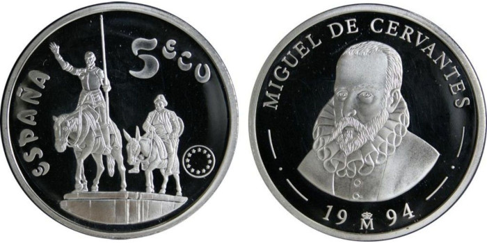 1994 - 5 ECU 1994 Don QUIJOTE DE LA MANCHA