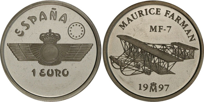 1997 - 1 Euro 1997 Plata Ejercito del Aire