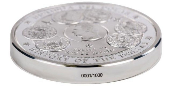 300 EUROS  2017- Moneda 1 kg plata FNMT