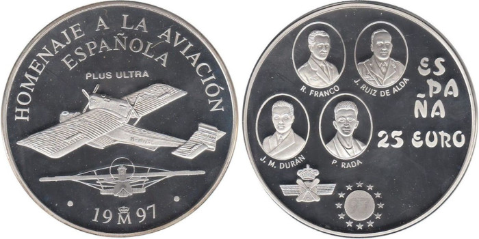 1997 - CINCUENTIN-25 EURO 1997 "Aviación Española"