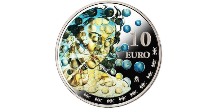 150 +10 EURO - SALVADOR DALI 2021. PLATA - COLOR