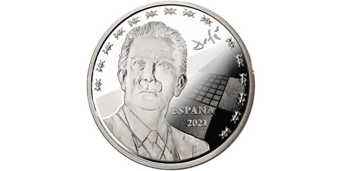 150 +10 EURO - SALVADOR DALI 2021. PLATA - COLOR