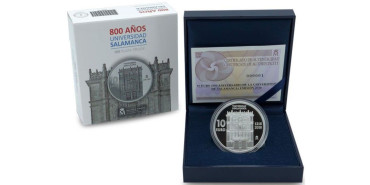 2018 - 10 EUROS 800 AÑOS UNIVERSIDAD DE SALAMANCA. PLATA - PROOF