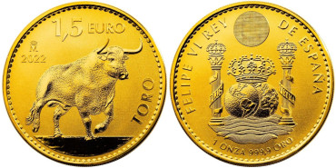 Comprar Moneda 1 Onza 31.10 Gramos oro Lince Ibérico - 1,5 Euros - Año 2021  España. online