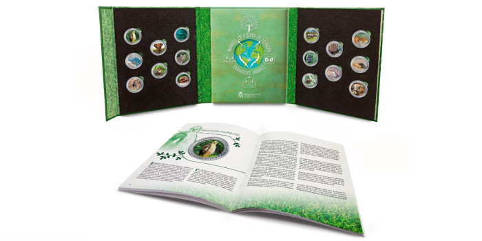 1,5 EUROS ESPAÑA 2022 ANIMALES EN PELIGRO DE EXTINCIÓN - COLECCIÓN 16 MONEDAS + ALBUM