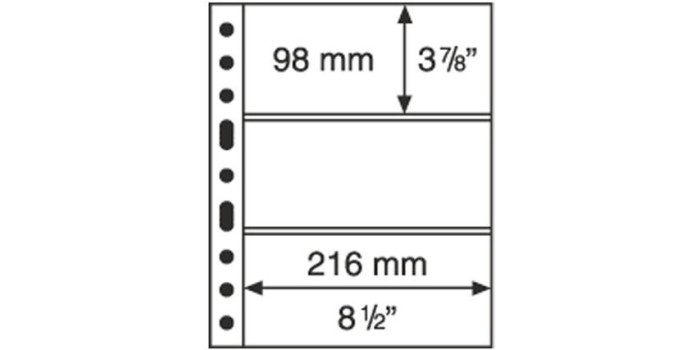 HOJA BILLETES LEUCHTTURN "GRANDE 3C"