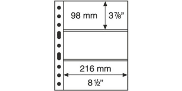 HOJA BILLETES LEUCHTTURN "GRANDE 3C"