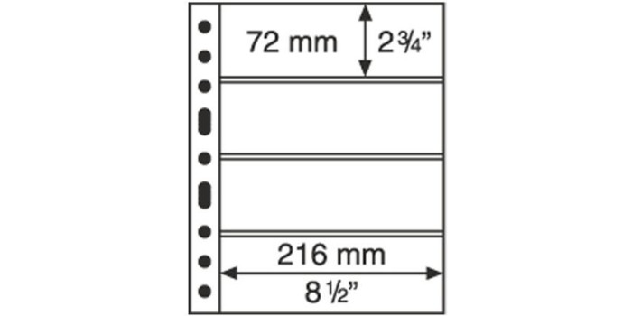 HOJA BILLETES LEUCHTTURN "GRANDE 4C"