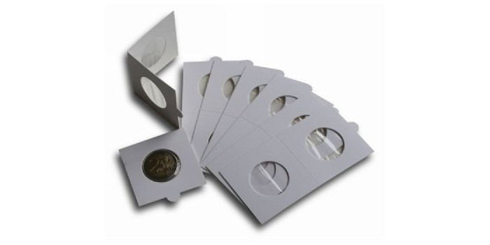 CARTONES MONEDAS  25mm - 50 unid.