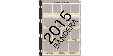 JUEGO HOJAS PREIMPRESAS 2 EUROS CONM. 2015 "BANDERA 30º ANIVERSARIO" PRONUMAS