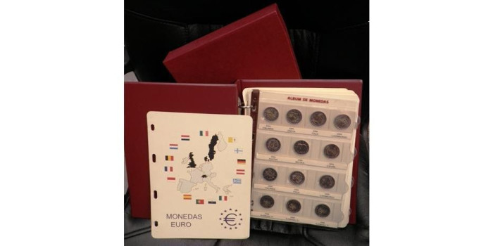 ALBUM 2 EUROS CONMEMORATIVOS 2004-2010 PRONUMAS