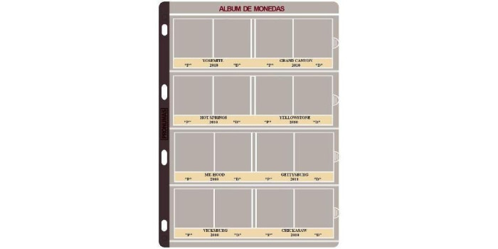 .JUEGO HOJAS 1/4 $ "PARQUES" 2 CECAS PRONUMAS