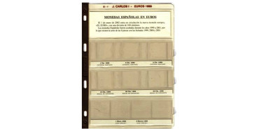 E01. HOJA PRONUMAS JUAN CARLOS EUROS 1999