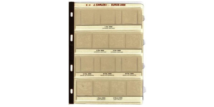 E02. HOJA PRONUMAS JUAN CARLOS EUROS 2000