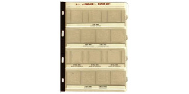 E03. HOJA PRONUMAS JUAN CARLOS EUROS 2001