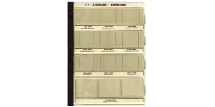 E07. HOJA PRONUMAS JUAN CARLOS EUROS 2005