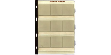 Hoja monedas PRONUMAS ref: M-9