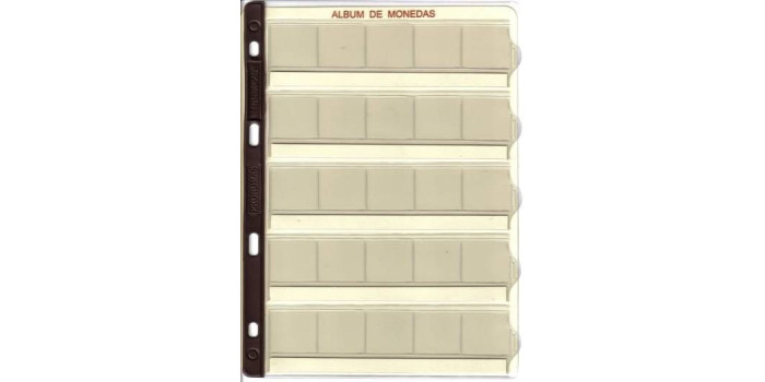 Hoja monedas PRONUMAS ref: M-25