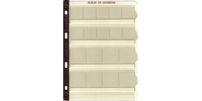 Hoja monedas PRONUMAS ref:M-10/8