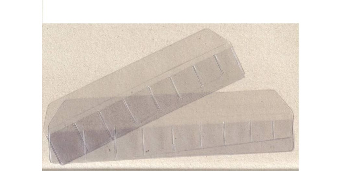 TIRA PLASTICO "EUROS" 9 espacios (10unid)