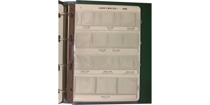 A07. ALBUM JUAN CARLOS I -TOMO II (1993-2001 PESETAS) PRONUMAS