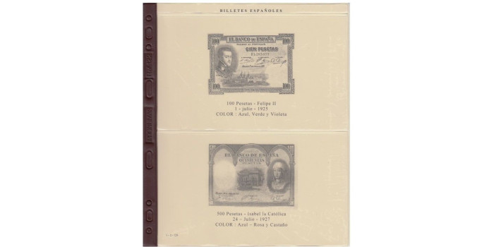 ALBUM BILLETES 1925/1935 (ALFONSO XIII Y REPUBLICA) PRONUMAS