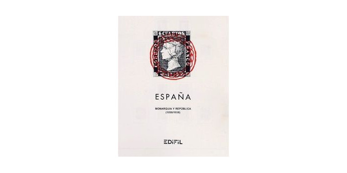 EDIFIL BLOQUE 1850/1938. MONARQUIA Y REPUBLICA - MONTADO CON FILOESTUCHES