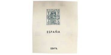 EDIFIL BLOQUE 1936/1949. ESTADO ESPAÑOL - MONTADO CON FILOESTUCHES