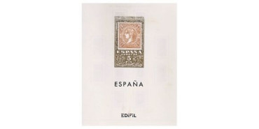 EDIFIL BLOQUE 1965/1975. CENT. SELLO DENTADO - MONTADO CON FILOESTUCHES