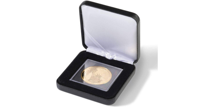 ESTUCHE EXPOSITOR MONEDAS NOBILE LEUCHTTURM QUADRUM