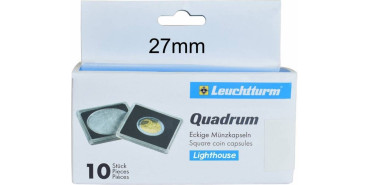 CAPSULA MONEDAS LEUCHTTURM QUADRUM - 27mm