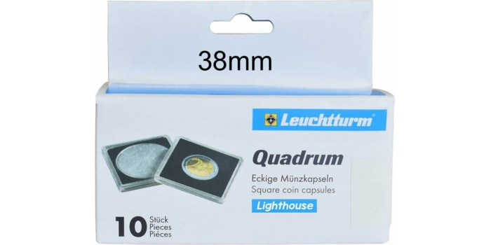 CAPSULA MONEDAS LEUCHTTURM QUADRUM - 38mm