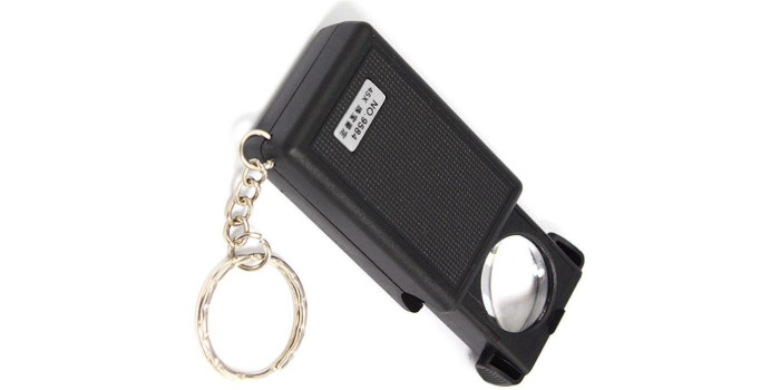 LUPA BOLSILLO PLEGABLE 45X -LED