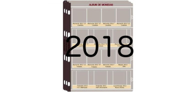 JUEGO HOJAS PREIMPRESAS 2 EUROS CONM. 2018 PRONUMAS