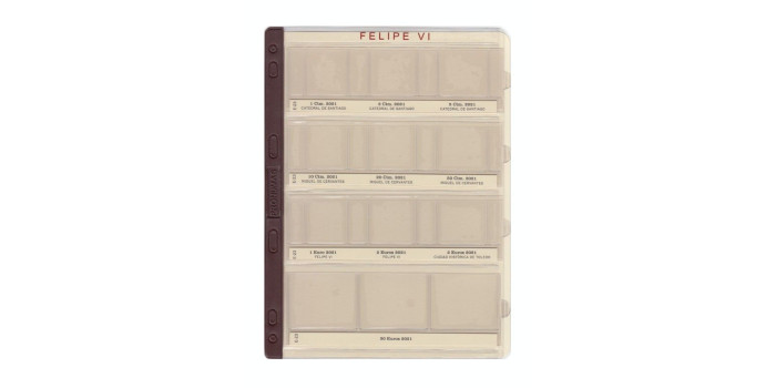 E23. HOJA PRONUMAS FELIPE VI EUROS 2021