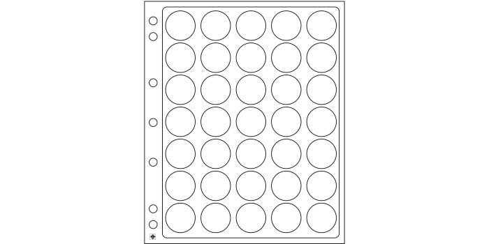 HOJA ENCAP 26/27MM. PARA 2€ ENCAPSULADAS (2 UNID.)
