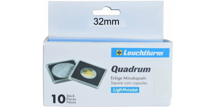 CAPSULA MONEDAS LEUCHTTURM QUADRUM - 32mm