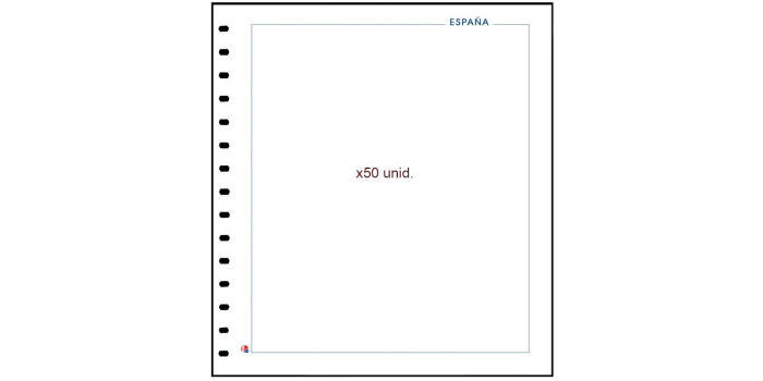 UNIFIL 50 HOJAS BLANCAS TITULO ESPAÑA